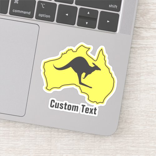 Kangaroo on Australia Sticker