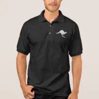 Silhouette Polo Outline Kangaroo | Zazzle Shirt