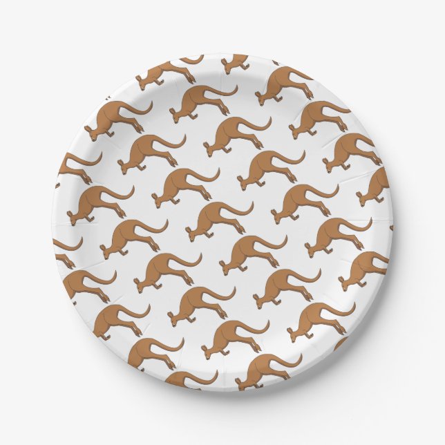 Kangaroo Paper Plates (Front)