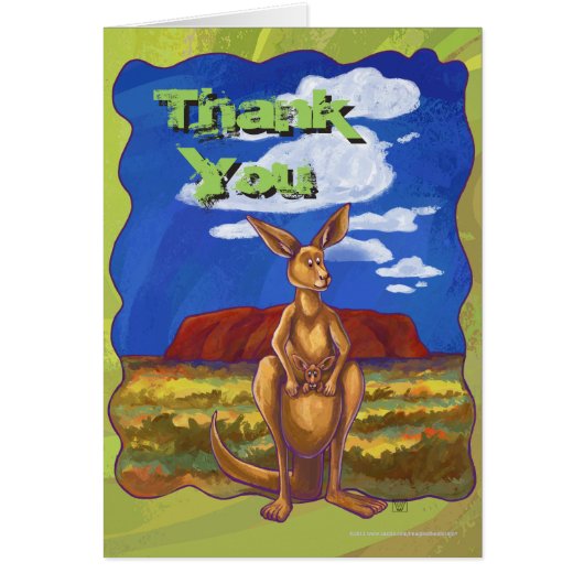 Kangaroo Party Center Cards (Front)