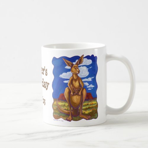 Kangaroo Party Center Coffee Mug