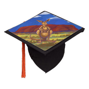 Kangaroo Party Center Graduation Cap Topper