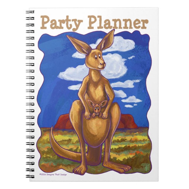 Kangaroo Party Center Notebook (Front)
