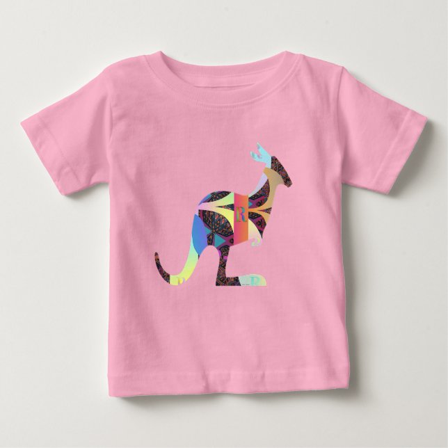  Kangaroo Pink  Baby T-Shirt (Front)