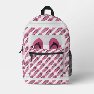 Kangaroo Pink Flip Flops Kids Printed Backpack