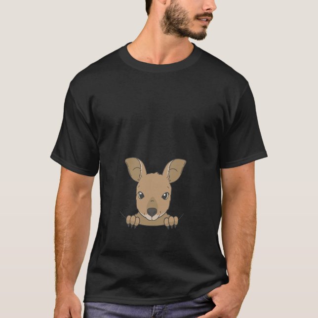 Kangaroo Pouch Marsupial Australia Kangaroo Costum T-Shirt (Front)