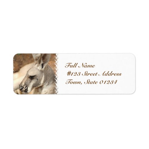 Kangaroo Profile Mailing Labels