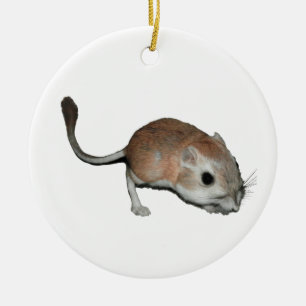 Kangaroo rat ceramic ornament