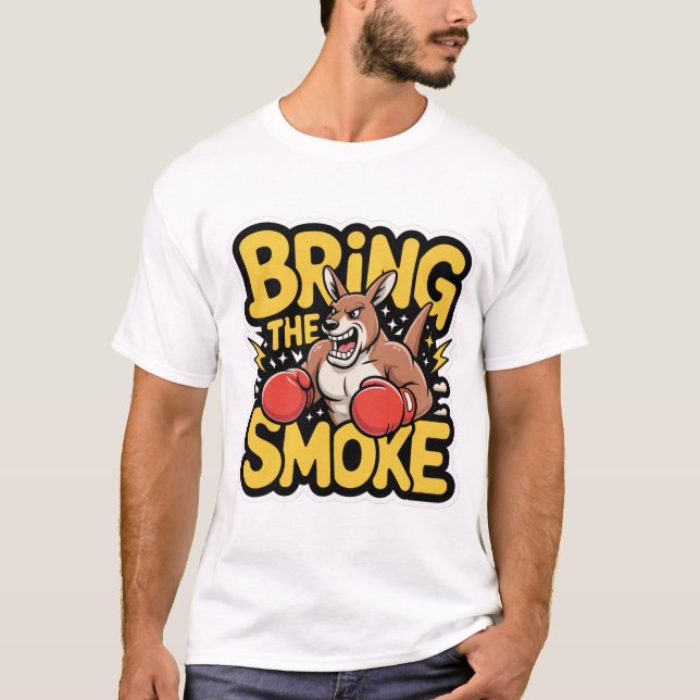 KANGAROO READY FOR SMOKE T-Shirt (Front)