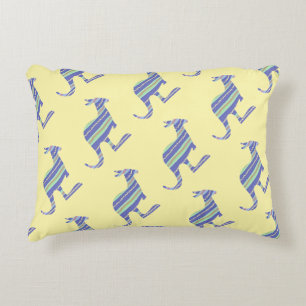 Kangaroo Repeat Children Kids Yellow   Accent Pillow