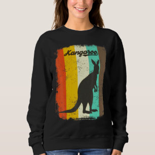 Kangaroo Retro 70s Vintage Cute Animal Sweatshirt