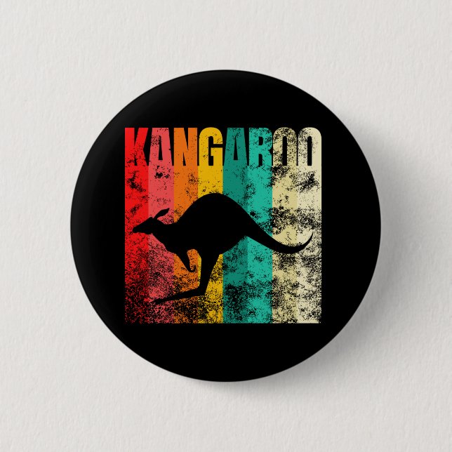 Kangaroo Retro Button (Front)