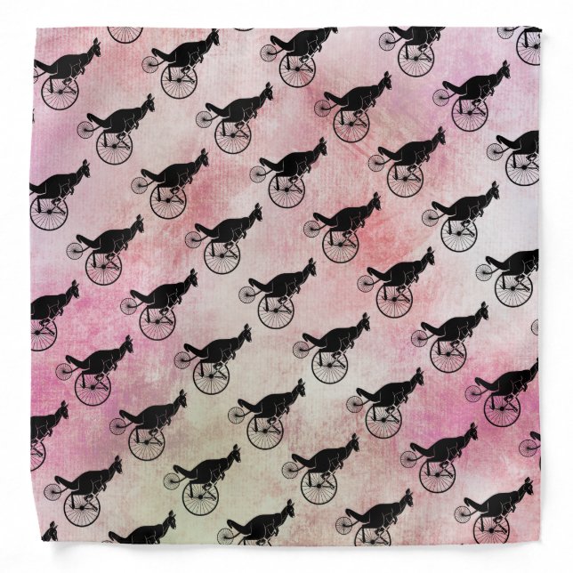 Kangaroo Rider on Bike Bandana (Front)