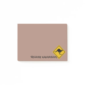 kangaroo road sign - Post-It-Notes pad Post-it Notes
