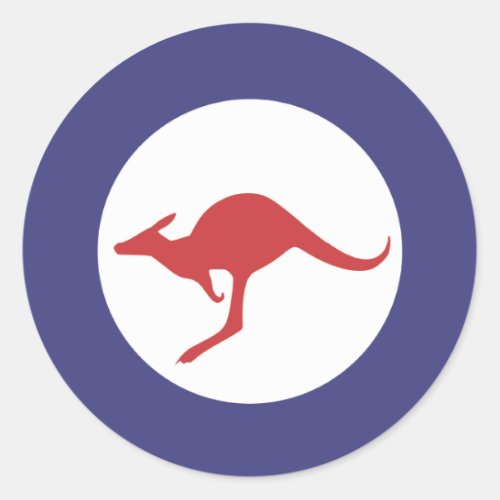 Kangaroo Roundel Classic Round Sticker