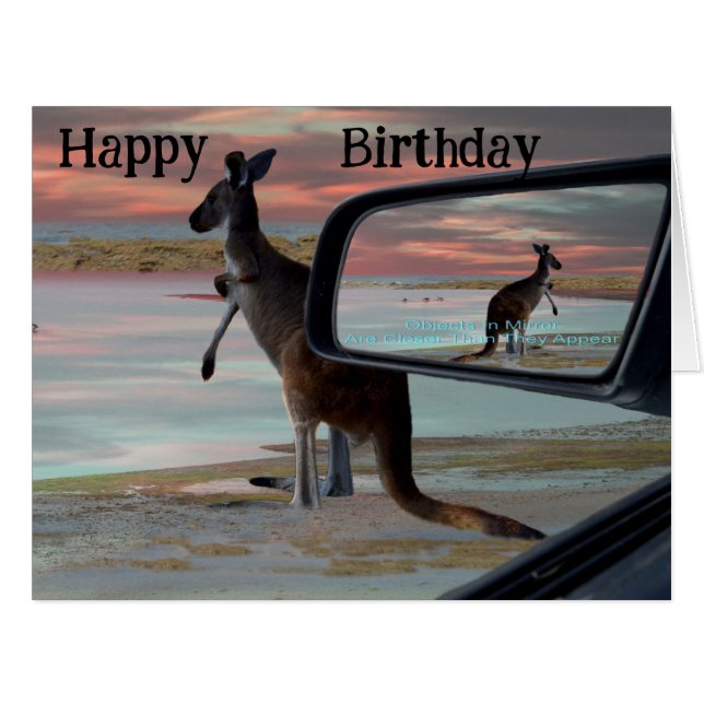 Kangaroo Seaside Breezes, Cards (Front Horizontal)
