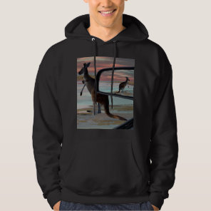Kangaroo Seaside Breezes Illusion Art, Hoodie
