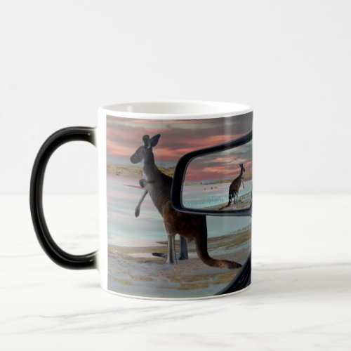 Kangaroo Seaside Breezes Illusion Art Magic Mug