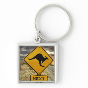 Kangaroo sign, Australia Keychain