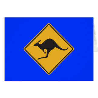 Kangaroo sign cards