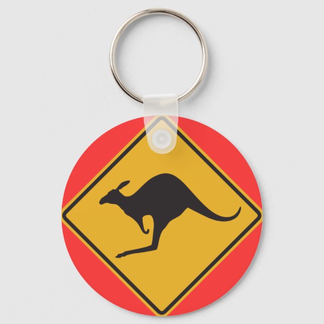 Kangaroo sign keychain (Front)