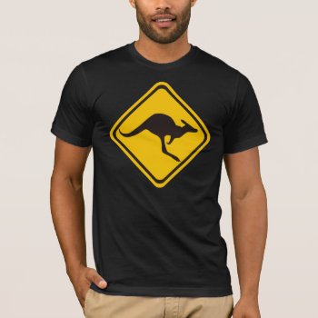 Kangaroo_sign T-shirt by auraclover at Zazzle