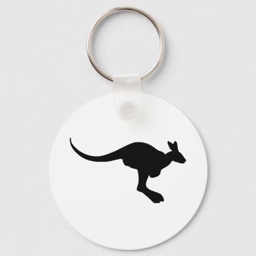 Kangaroo Silhouette Keychain