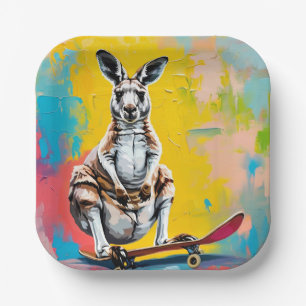 Kangaroo skate paper plates