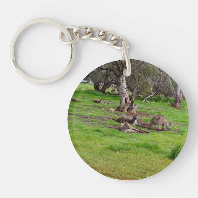 Kangaroo Slumber Party, Keychain (Front)