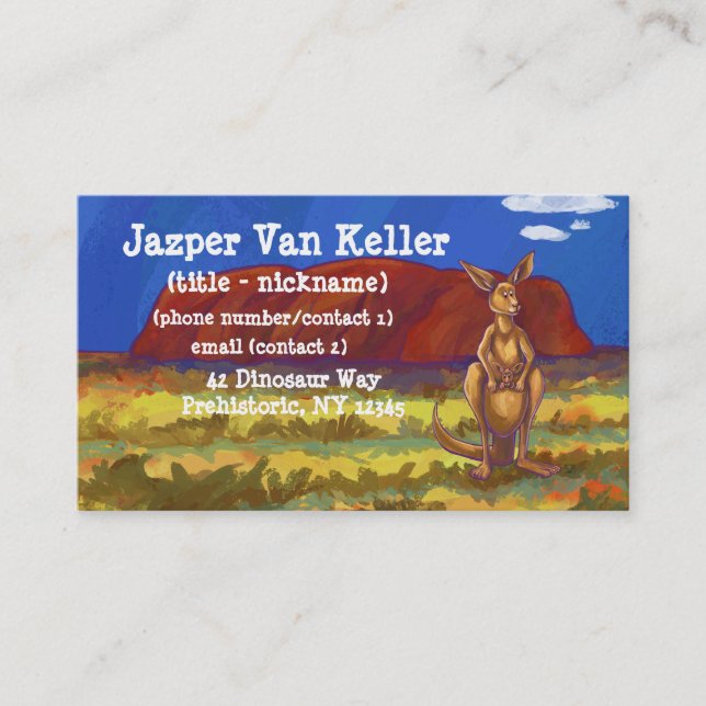 Kangaroo Stationery Business Card (Front)