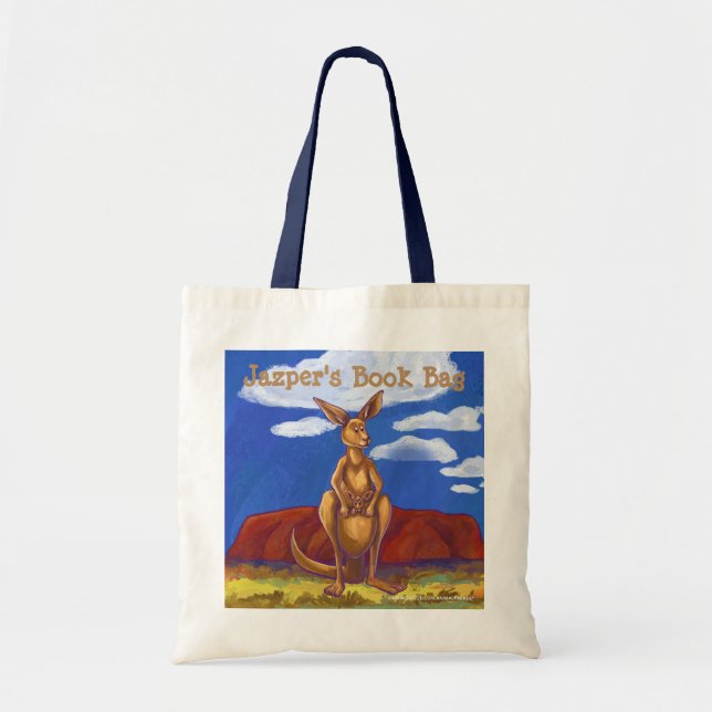 Kangaroo Stationery Tote Bag (Front)