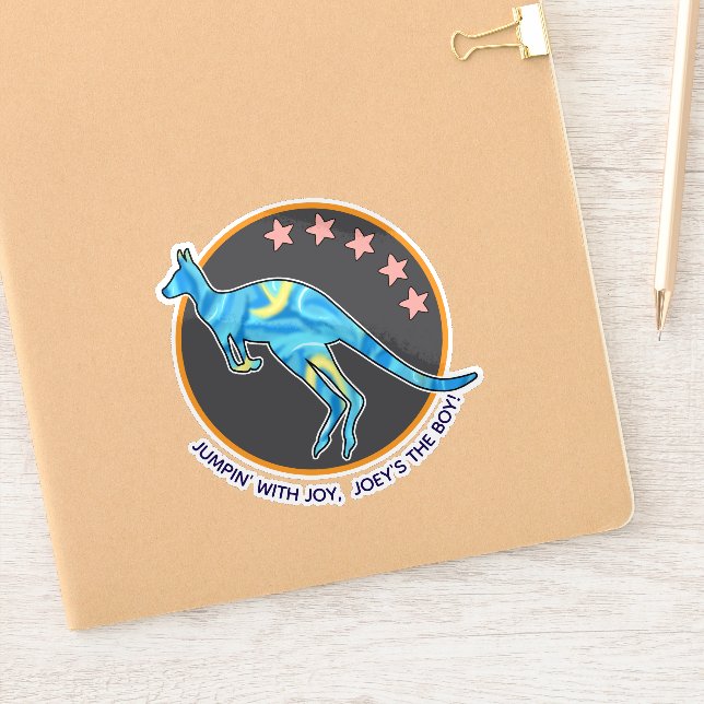 kangaroo sticker (Notebook)