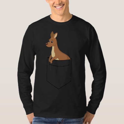 kangaroo t_shirt  little joey in a pocket tshirt