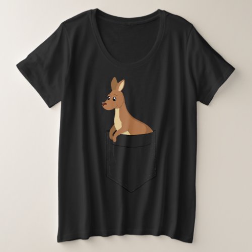 kangaroo t_shirt  little joey in a pocket tshirt