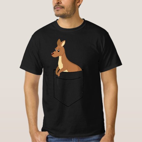 kangaroo t_shirt  little joey in a pocket tshirt