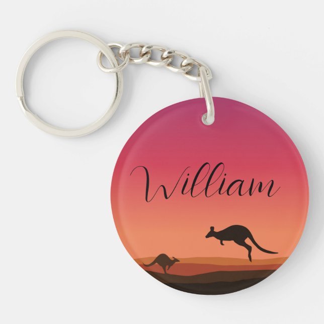Kangaroo Themed Key Chain (Front)