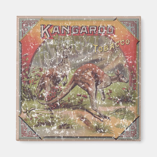 Kangaroo Tobacco 1900 Magnet (Front)