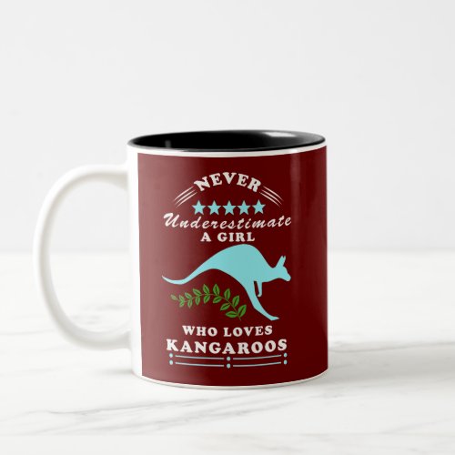 kangaroo Two_Tone coffee mug