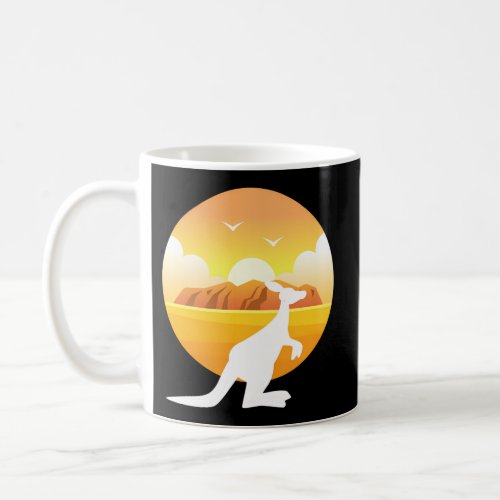 Kangaroo Uluru Kata Tjuta National Park Australia Coffee Mug