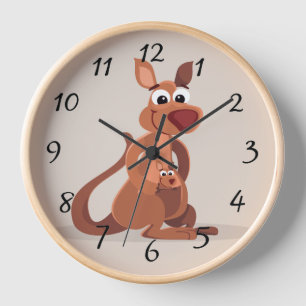 Kangaroo Wall Clock