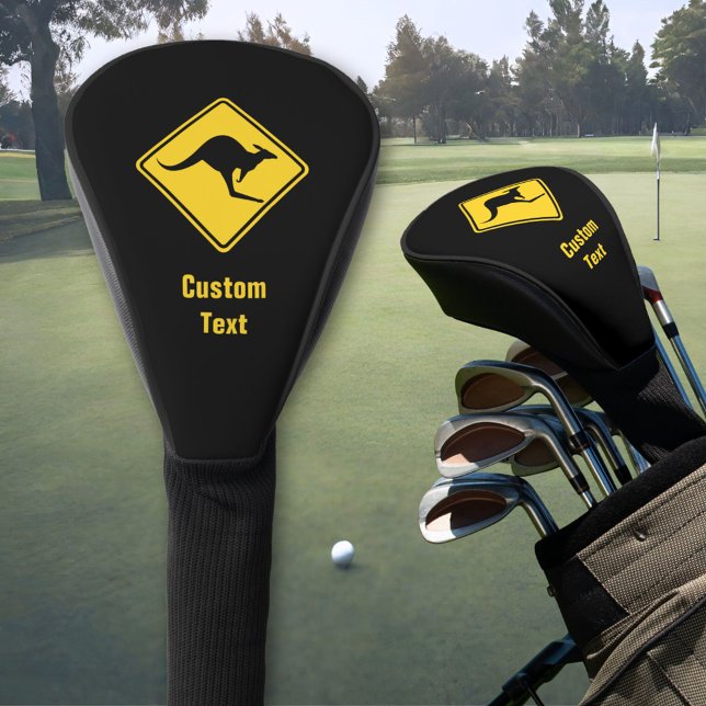 Kangaroo Warning Sign Golf Head Cover (Creator Uploaded)