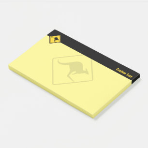 Kangaroo Warning Sign Post-it Notes