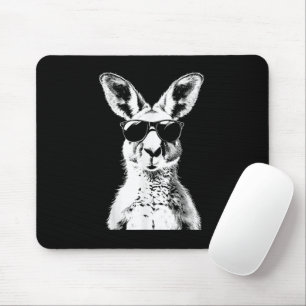 Kangaroo Wearing Sunglasses Funny Animal Australia Mouse Pad