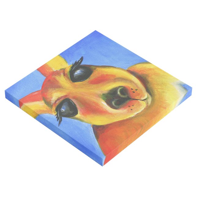 Kangaroo whimsical painting art wrap (3/4)