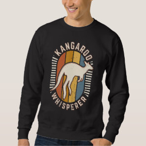 Kangaroo Whisperer Vintage Classic Retro Animal Lo Sweatshirt