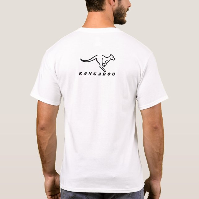 Kangaroo WITHE T-Shirt (Back)
