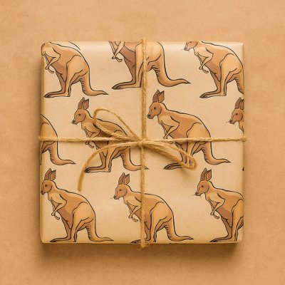 Kangaroo Wrapping Paper