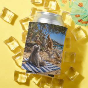 Kangaroos and Koalas Beach BBQ Can Cooler