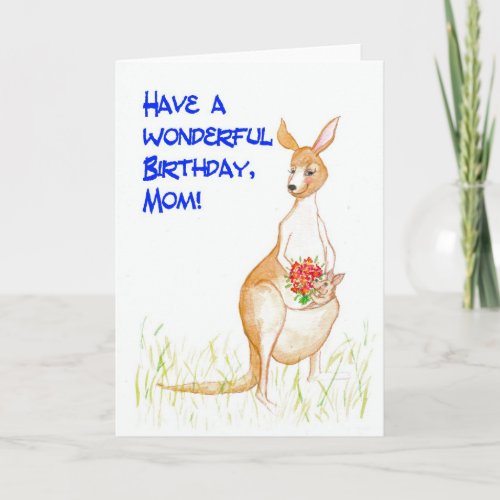 Kangaroos Birthday Card