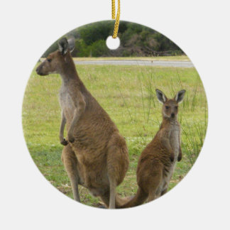 Kangaroos Ceramic Ornament